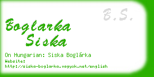 boglarka siska business card